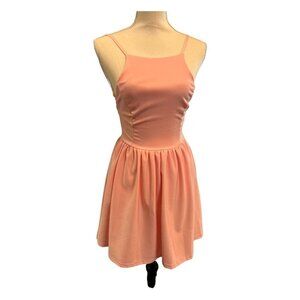 Fancylinn Womens Juniors Sz‎ XS Spaghetti Strap Pink Halter Dress
